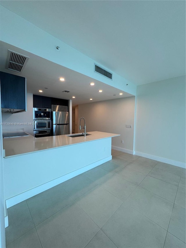 kitchen with stainless steel appliances and sink