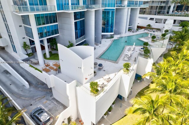 17001 Collins Ave Unit 1802, Sunny Isles Beach, FL 33160 - bird's eye view of a pool area