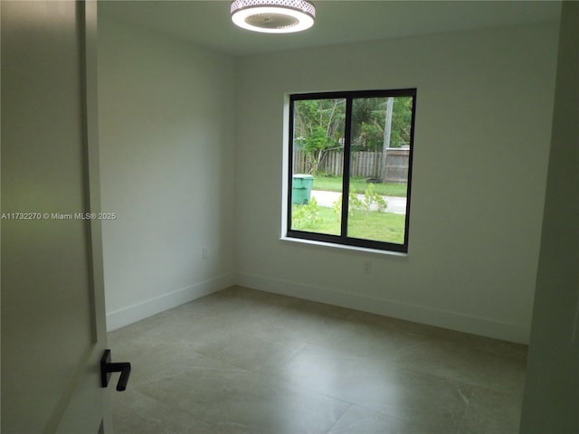 view of empty room