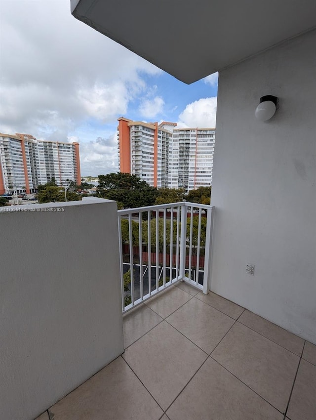 view of balcony