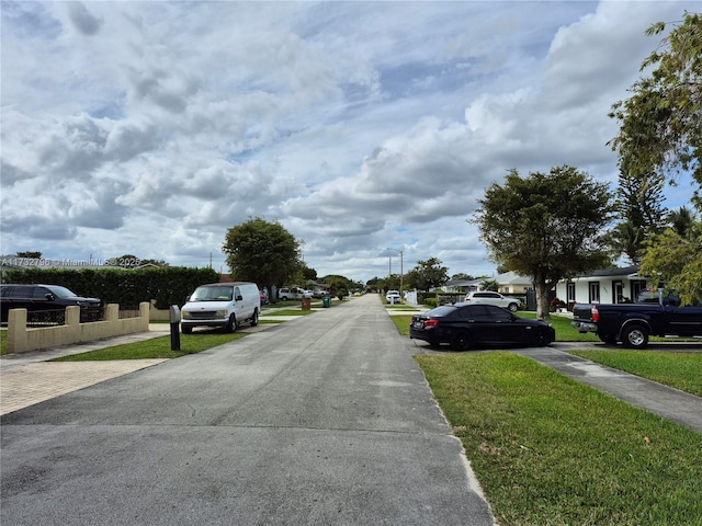 view of road