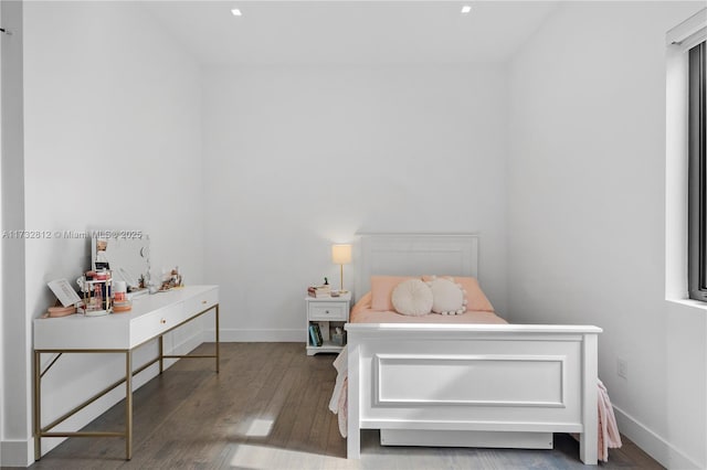 bedroom featuring hardwood / wood-style flooring