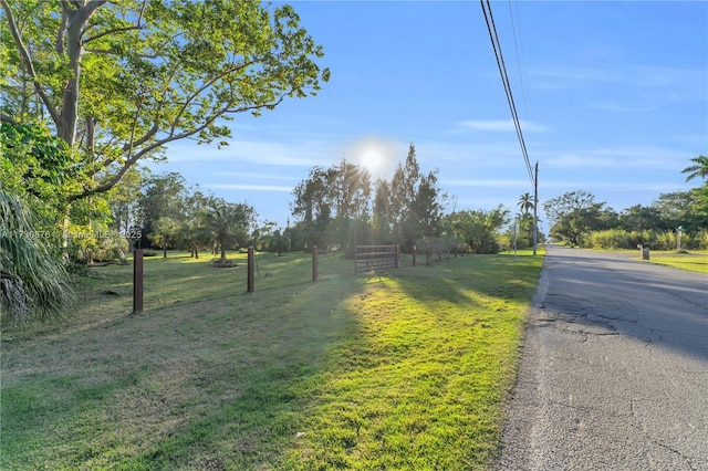 view of road