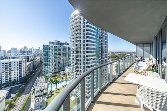 view of balcony