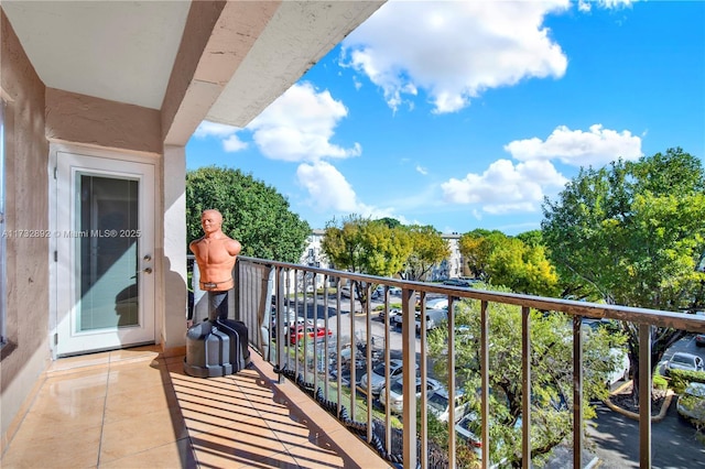 view of balcony