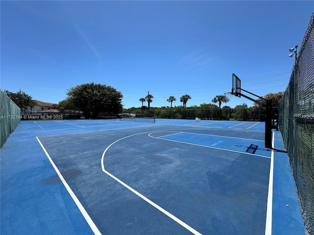 view of basketball court