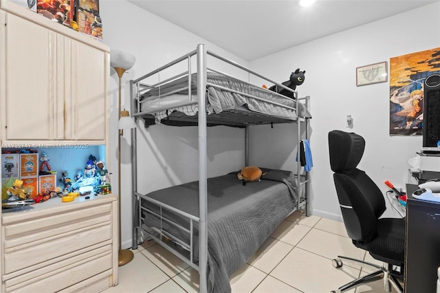 view of tiled bedroom