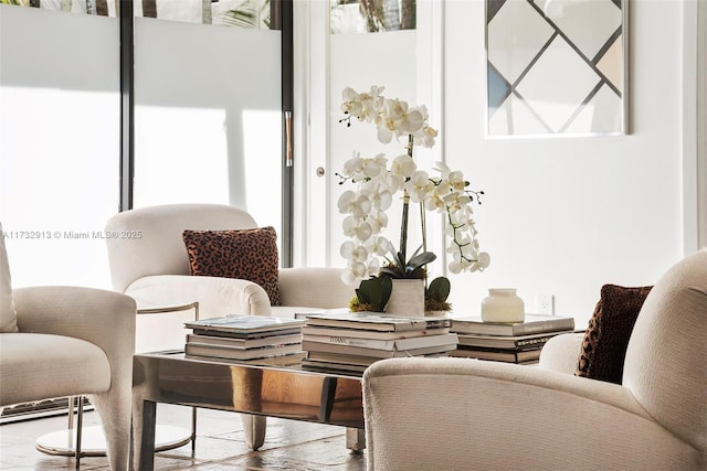 interior space with plenty of natural light