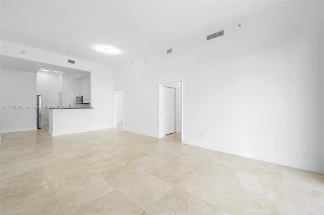 empty room with visible vents