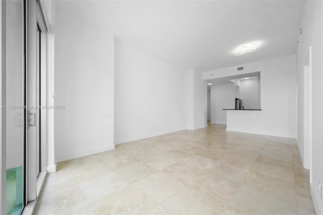 view of spare room