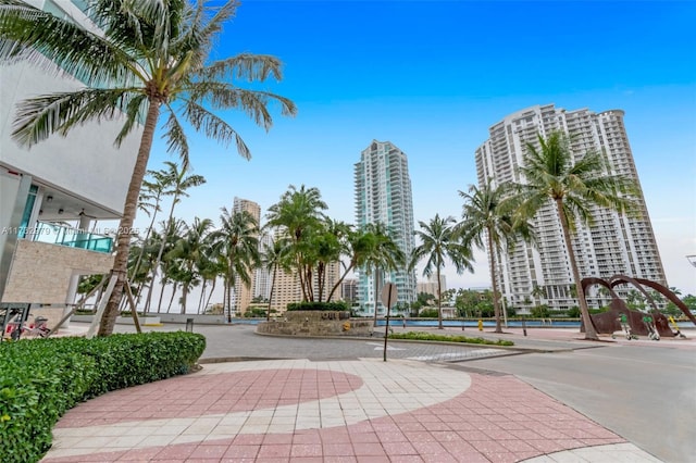 view of property's community featuring a city view