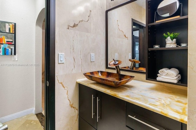 bathroom with vanity