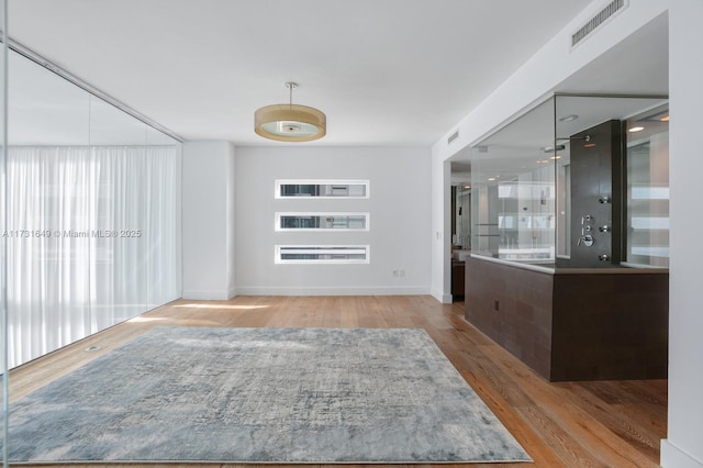 interior space with wood-type flooring