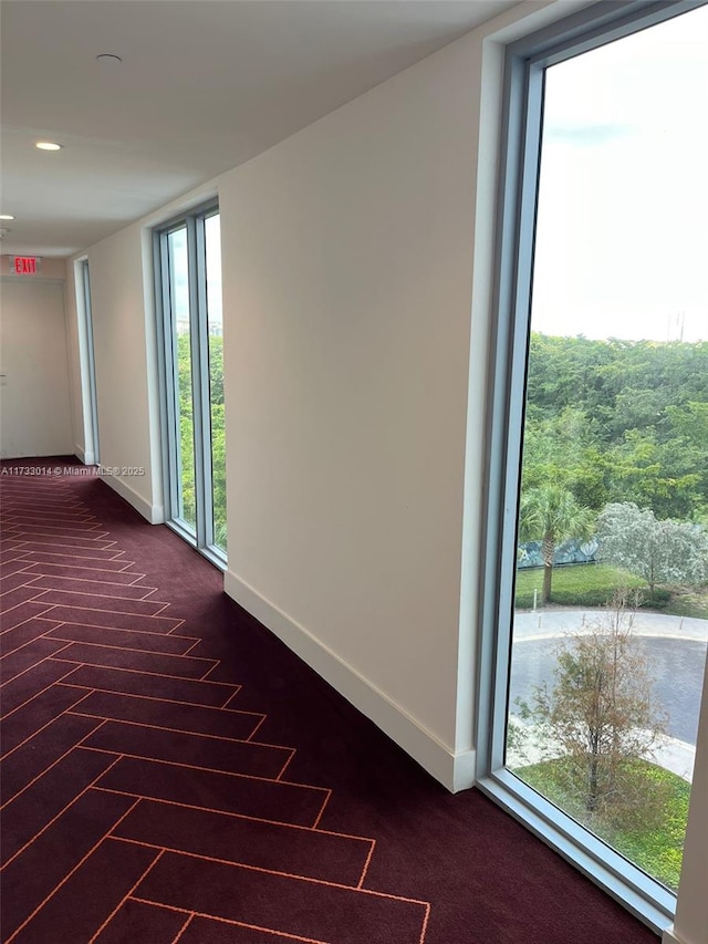 view of carpeted empty room