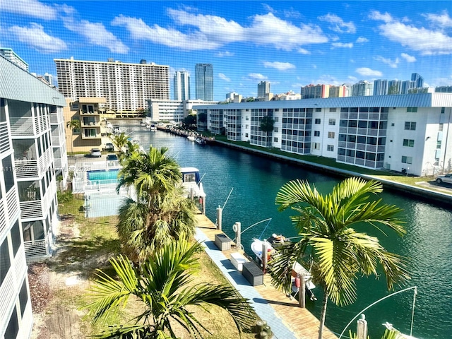 property view of water