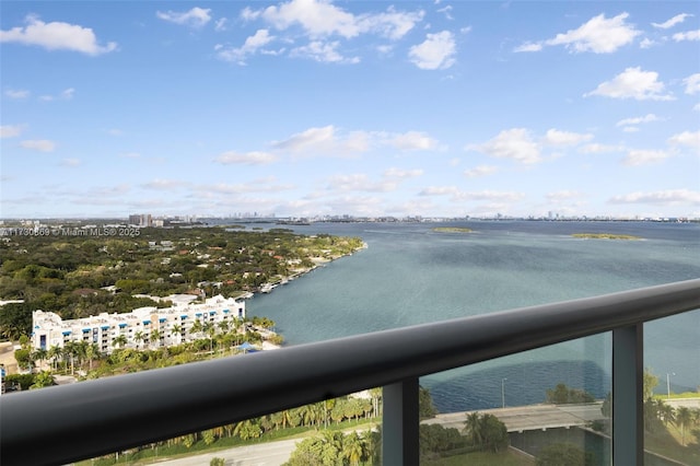 property view of water