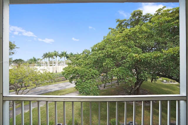 view of balcony