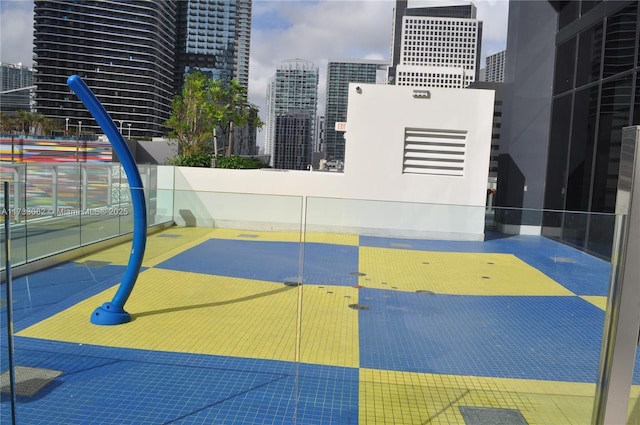 view of basketball court