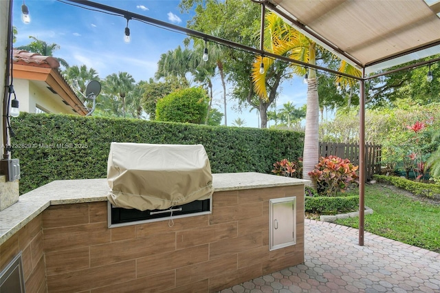 view of patio / terrace with outdoor lounge area and ceiling fan