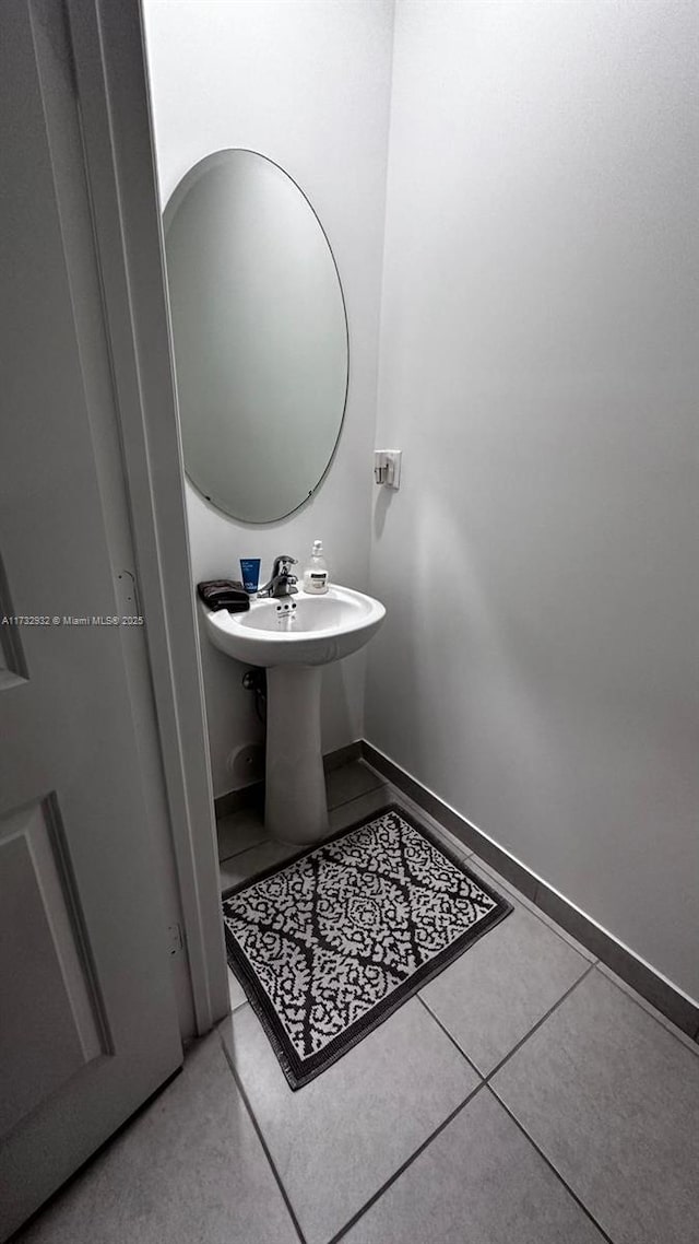 bathroom featuring tile patterned floors