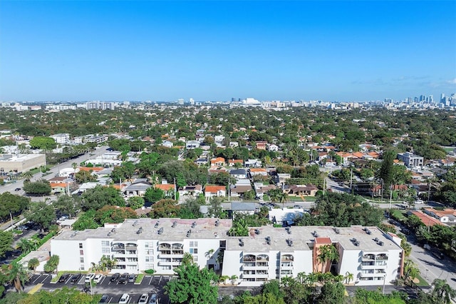 bird's eye view featuring a city view