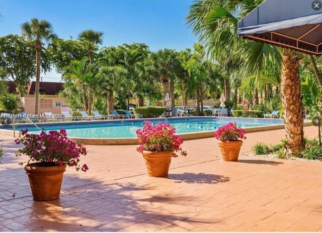 community pool featuring a patio