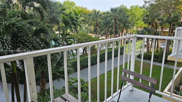 view of balcony