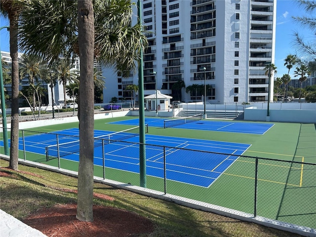 300 Three Islands Blvd Unit 102, Hallandale Beach, FL 33009 - view of tennis court