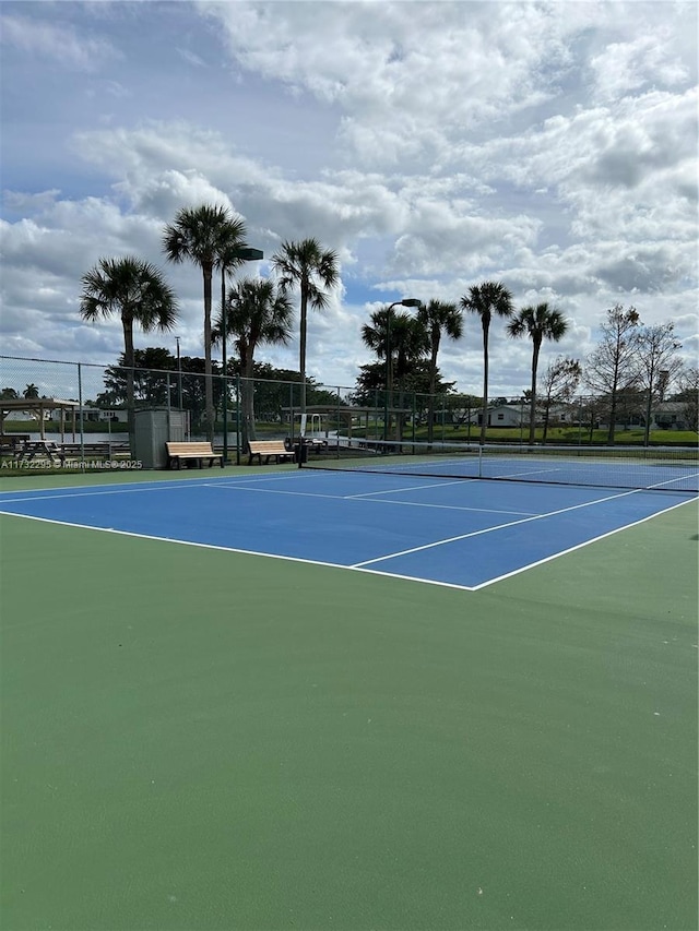 view of sport court