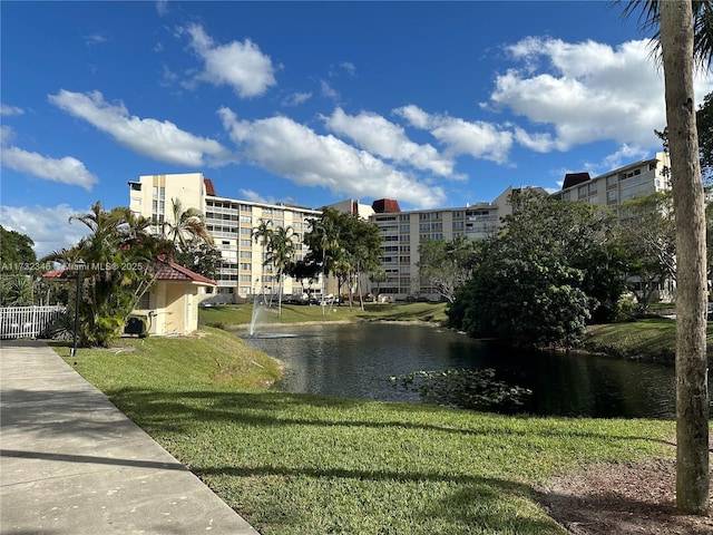 property view of water