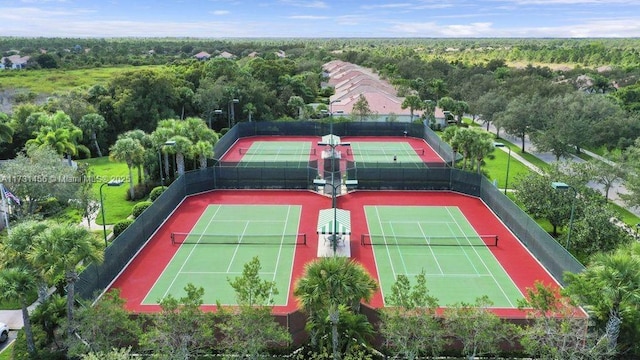 view of tennis court