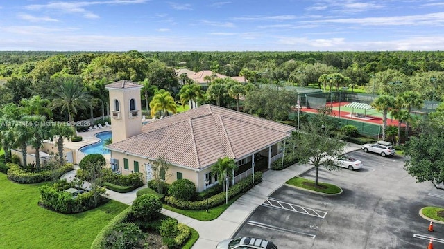 birds eye view of property