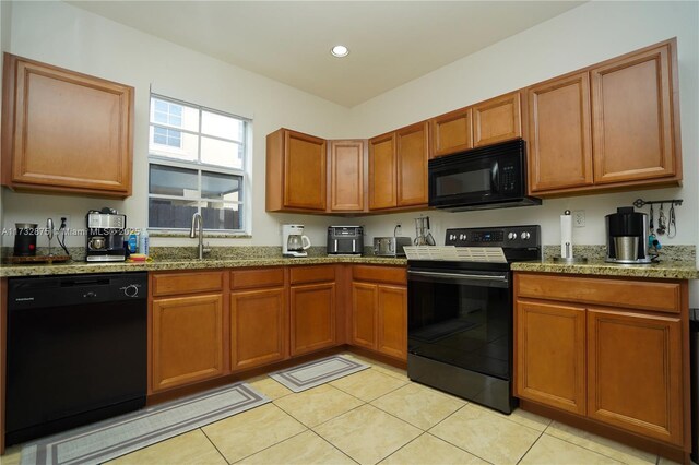 dining room with light tile patterned flooring