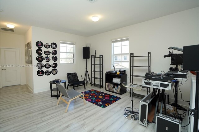 bedroom featuring wood-type flooring