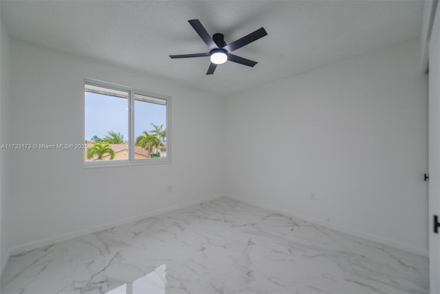 unfurnished room featuring ceiling fan