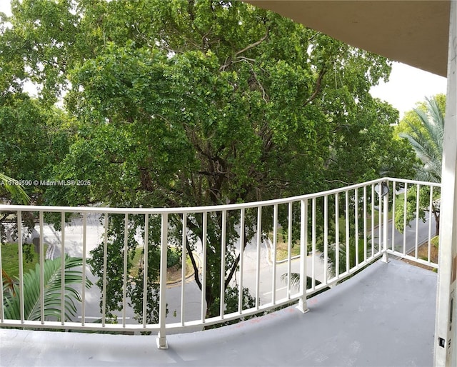 view of balcony