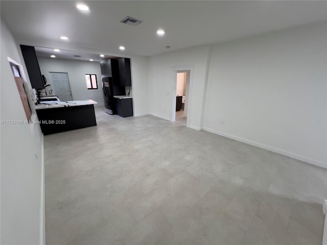 view of unfurnished living room