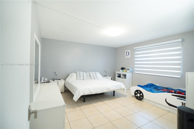 view of tiled bedroom