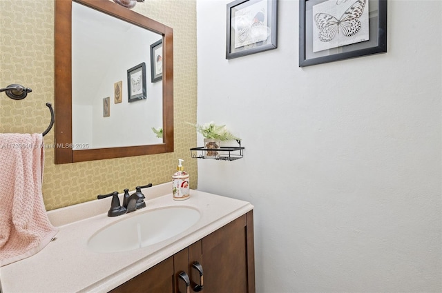 bathroom featuring vanity