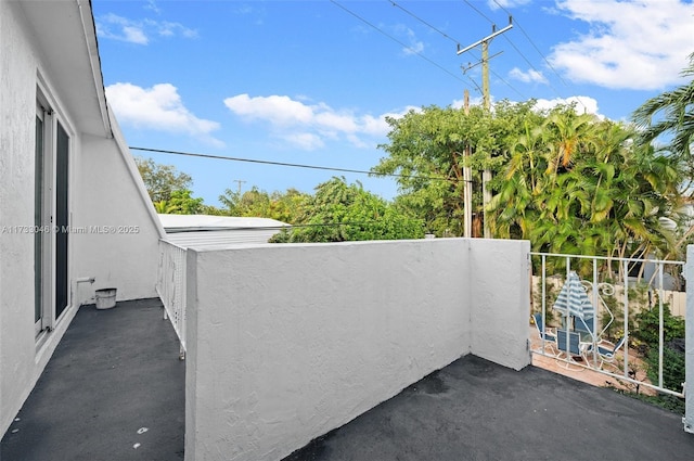 view of balcony