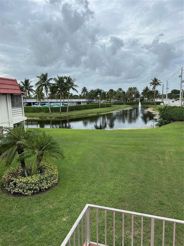 view of water feature