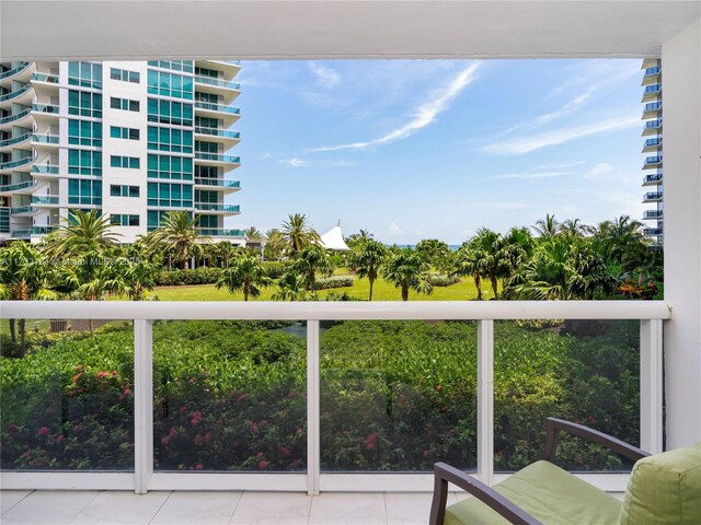 view of balcony