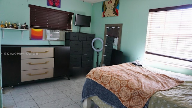 view of tiled bedroom