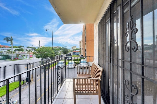 view of balcony