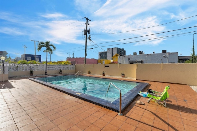 view of pool with a patio area