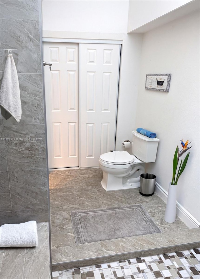 bathroom featuring toilet