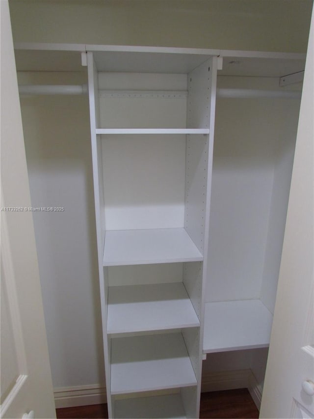 view of closet