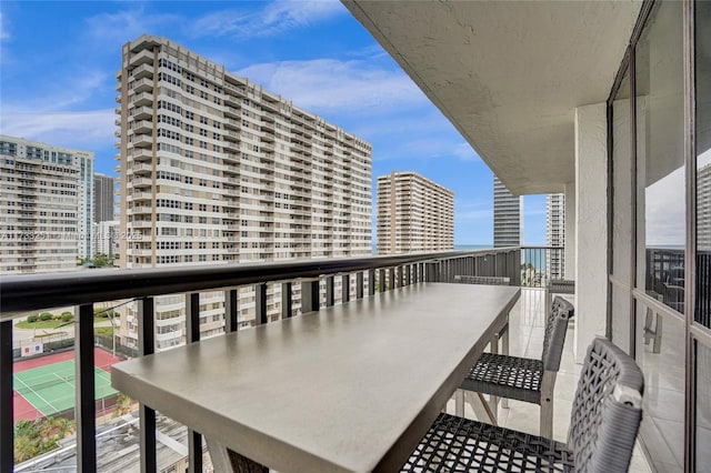 view of balcony