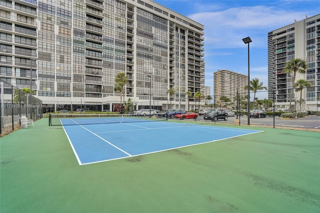 view of tennis court