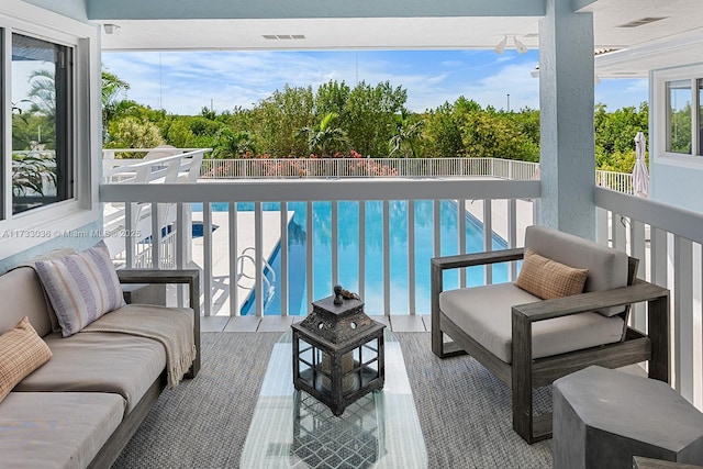 view of sunroom